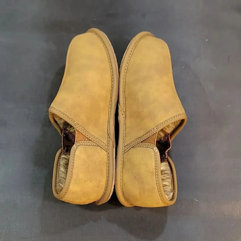 BRAND NEW PERRY ELLIS ROUND-TOE FAUX FUR INSOLE KIDS SLIPPERS